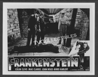8x10 Photo Frankenstein Boris Karloff Colin Clive Horror