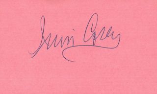 Irwin Corey Actor Stand Up Comedian 1974 Tv Movie Autographed Signed Index Card