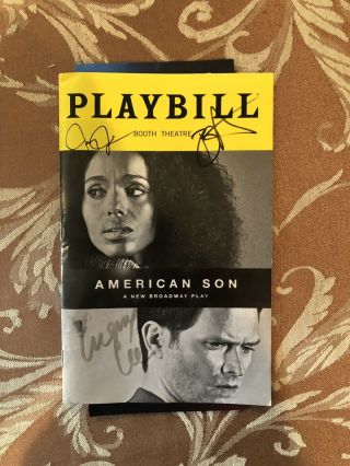 American Son Signed Playbill Jeremy Jordan And Others