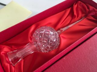 Vintage Waterford Crystal COMERAGH Christmas Tree Topper 10 1/2 