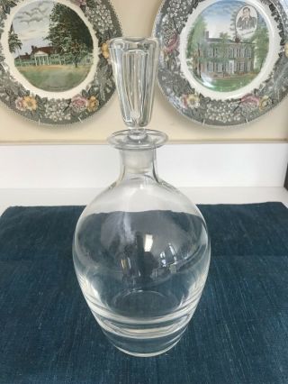 10 1/2 " Tiffany & Co.  France Crystal Teardrop Decanter W/stopper Excllnt