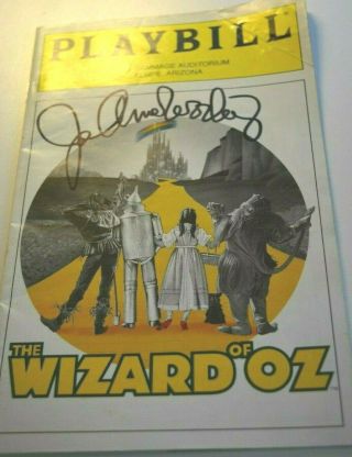 Jo Anne Worley Autograph Signed Wizard Of Oz Playbill Wicked Witch