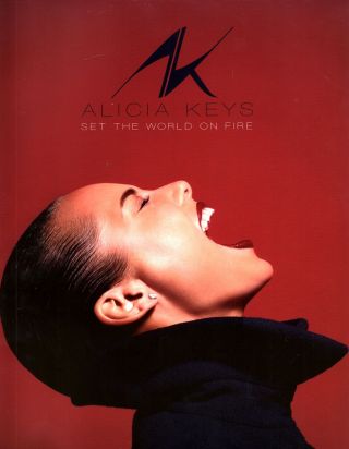 Alicia Keys 2013 Set The World On Fire Tour Concert Program Book / Nmt 2