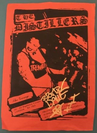 Rare The Distillers/brody Dalle Concert Flyer London 2003 - Autographed