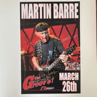 Martin Barre Signed Concert Poster Jethro Tull Autograph 2017