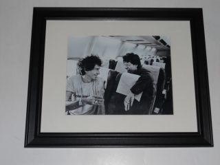 Rolling Stones Keith Richards Mick Jagger 1989 On Plane Framed Print 14 " X17 "