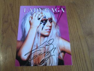 Lady Gaga Autograph Signed 8x10 Photo