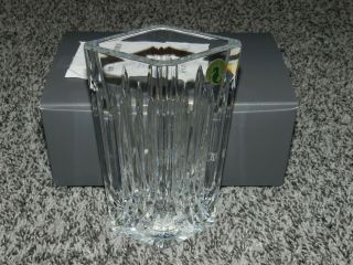 Waterford Glass Crystal Lismore 7 " Diamond Vase Made In Ireland
