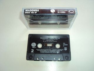 MADONNA DRESS YOU UP 3 TRACK MAXI RARE CASSETTE VARIANT CANADIAN CANADA TAPE 3