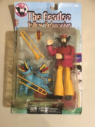 The Beatles Yellow Submarine Sgt Pepper 8 " Action Figure John With Bulldog -