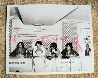 Authentic Signed The Monkees B&w Glossy Photograph 8x10 Warwick - Estate
