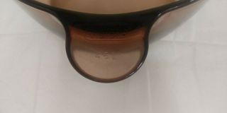 Vintage Corningware visions Amber dutch oven 4.  5L Glass cookware 3