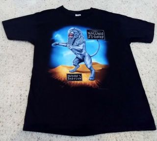 Vtg 1997/1998 Rolling Stones Bridges To Babylon Concert T - Shirt Xl Lion Print