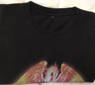 Queen Adam Lambert s/s 2 Sided Logo Tour 2017 T - shirt Medium 5