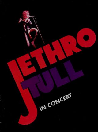 Jethro Tull 1975 War Child U.  S.  Tour Concert Program Book / Near 2