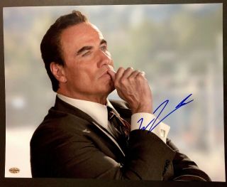 John Travolta Signed 11x14 Photo Grease Bold Blue Autograph Leaf Authentics