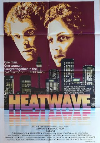 Heatwave Judy Davis Cinema Release 1 Sheet Vintage Movie Poster