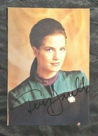 Terry Farrell Jadzia Dax Star Trek Deep Space Nine Signed Auto Postcard 6x4