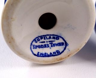 SPODE ENGLAND BLUE TOWER FLORAL COUNTRY SCENE 2 3/4 
