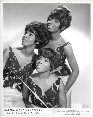 Martha Reeves Vandellas Vintage 1960s Photo Motown Betty Kelly Kriegsmann Photo