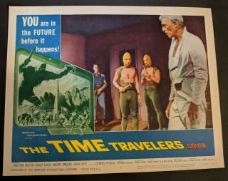 The Time Travelers 1964 Aip Lobby Card No.  7 Fine