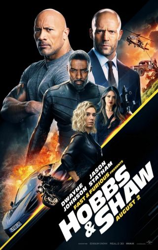 Fast And Furious Hobbs And Shaw - Ds Movie Poster 27x40 D/s - B