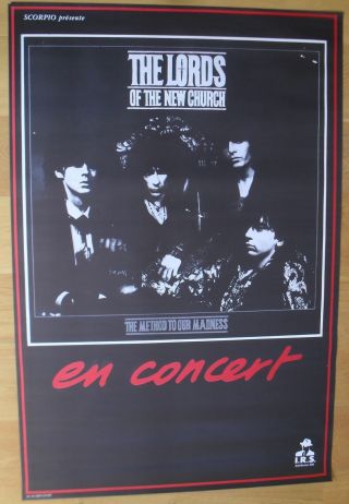 The Lords Of The Church French Concert Poster 