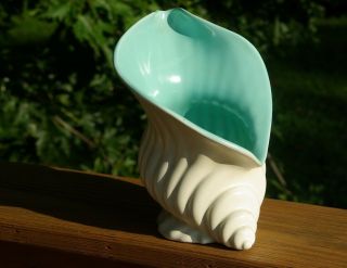 Catalina Island Pottery Shell Vase Mid Century California