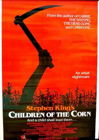 Vintage Movie/video Poster - - - - - Children Of The Corn