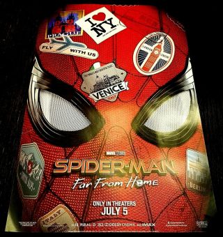 Spider Man : Far From Home Movie Theater Poster (2019) 11 " X 17 " D/s