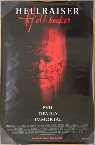Hellraiser: Hellseeker Dvd Movie Poster 1 Sided 26x40 Dean Winters