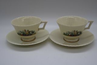 Lenox Rutledge Cup & Saucer Footed Tea Cup P - 303 Set Of 6