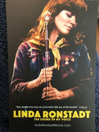 Linda Ronstadt The Sound Of My Voice Promo Postcard