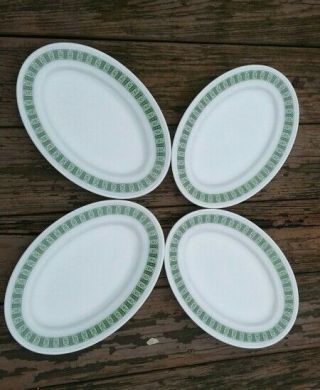 Set Of 4 Vintage Pyrex Tableware By Corning 12×8 Oval Plate 793 Htf Darby
