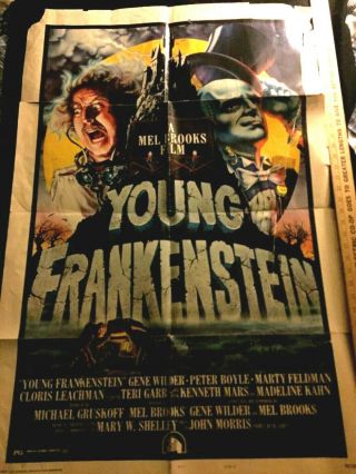 Young Frankenstein 1974 1 Sheet Movie Poster 27 " X 41 " Mel Brooks