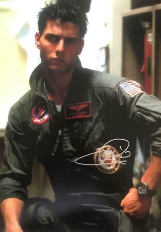 Tom Cruise Signed 11x17 Photo (top Gun,  Maverick) Authentic Autograph /