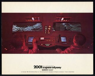 2001: A Space Odyssey Stanley Kubrick Keir Dullea 8x10 British Lobby Card 6