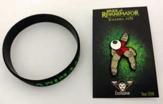 Bride Of Reanimator Enamel Pin Bracelet Horror Movie Fright Crate Collectible