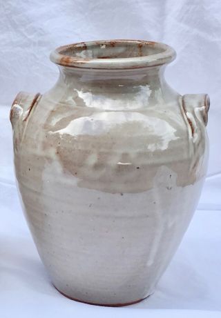 Vintage North Carolina Pottery M.  L.  Owens Vase Signed,  Dated 1997,  10 In.  Tall