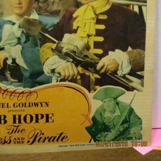 Princess and the Pirate Bob Hope Lobby Card (1944) Great Scene 4