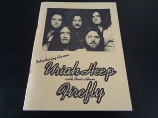 Uriah Heep Firefly Uk Tour Programme 1977