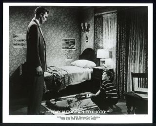Billy Gray Autograph Signed Photo Michael Rennie Day The Earth Stood Still