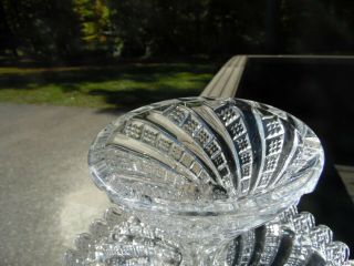 Stunning Sparkling Vintage Pattern Glass Cake Stand / Crystal / Maker Unknown 7