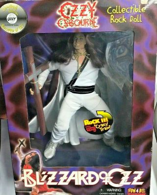 Huge Ozzy Osbourne Blizzard Of Ozz Singing Collectible Doll  Sings " C