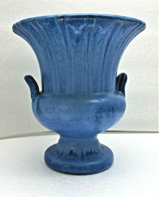 Vintage Fulper Pottery Crystalline Two Handled Vase - Striking Example