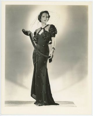 Opulent Evening Gown Marguerite Churchill Fine Art Deco Fashion Photograph 1930s