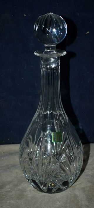 Irish Waterford Cut Crystal Decanter W/ Stopper - W/label