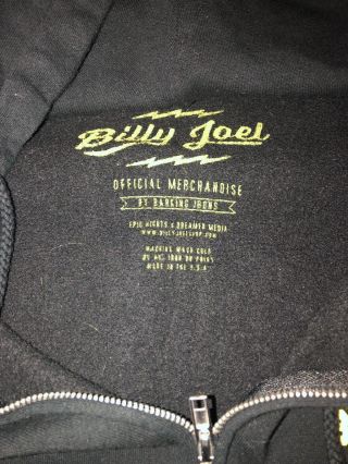Official Billy Joel York State Of Mind Full Zip Concert Tour Hoodie 2XL 6