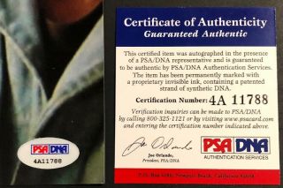 Charlie Sheen Signed 11x14 Photo Bold Blue Autograph Men At Work PSA/DNA 3