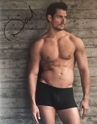David Gandy Signed Autographed Color 8x10 Shirtless Sexy Male Model
